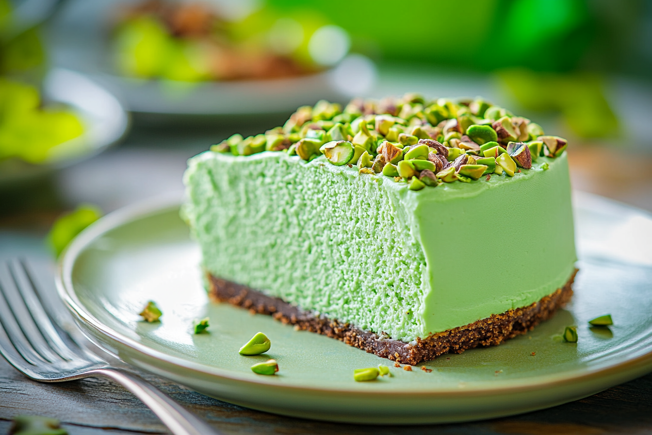 Saint Patrick's Day Pistachio Pudding Cake