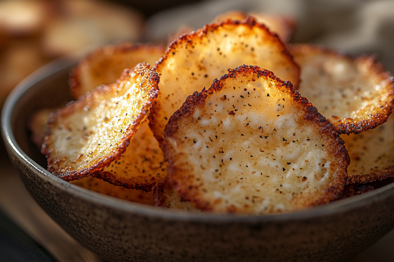 Crispy Cottage Cheese Chips