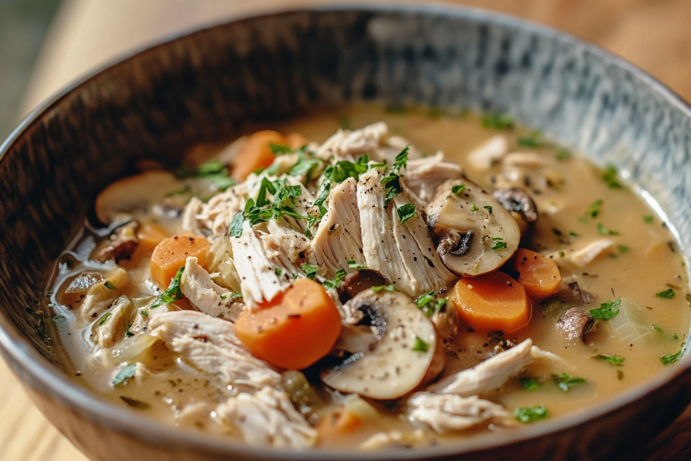 Rotisserie Chicken Mushroom Soup