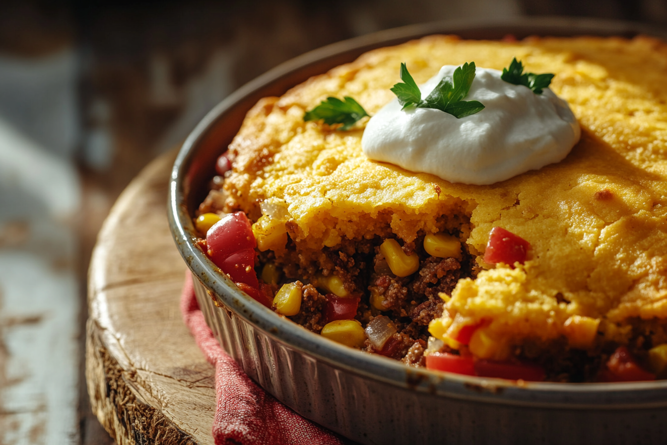 Cowboy Cornbread Casserole