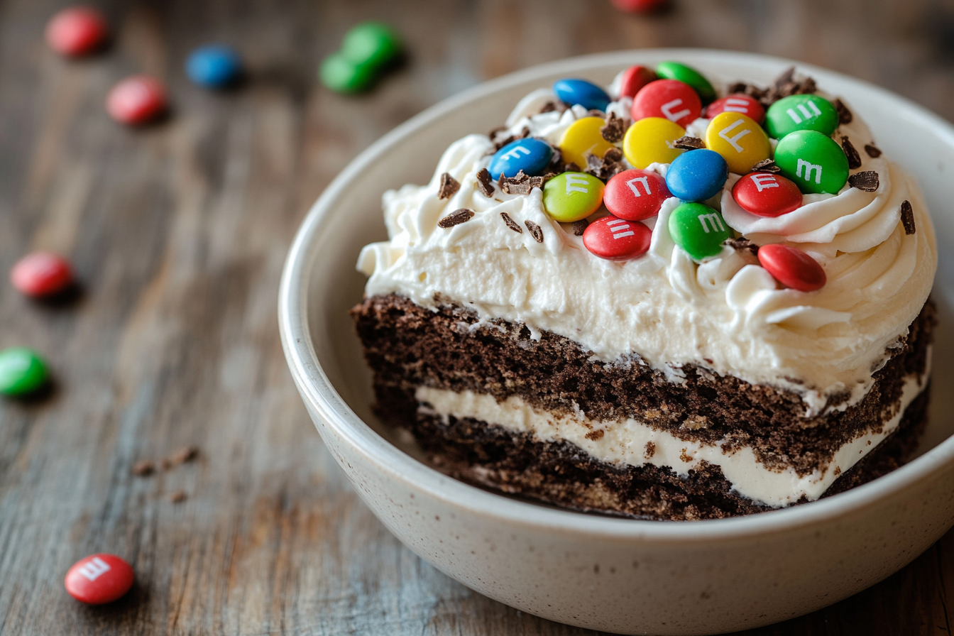 M&Ms Cool Whip & Pudding Frosting