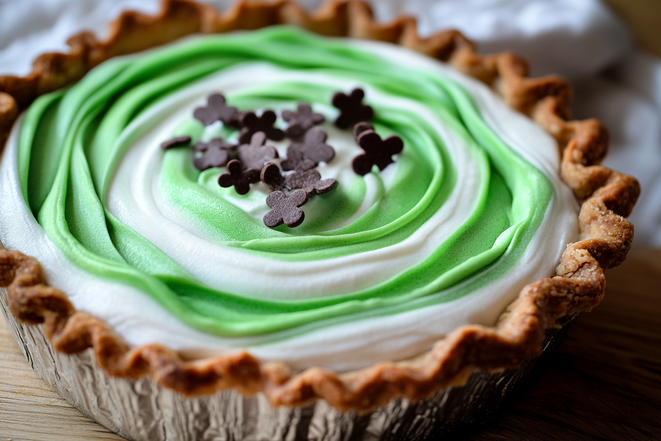 Shamrock Swirl Pie