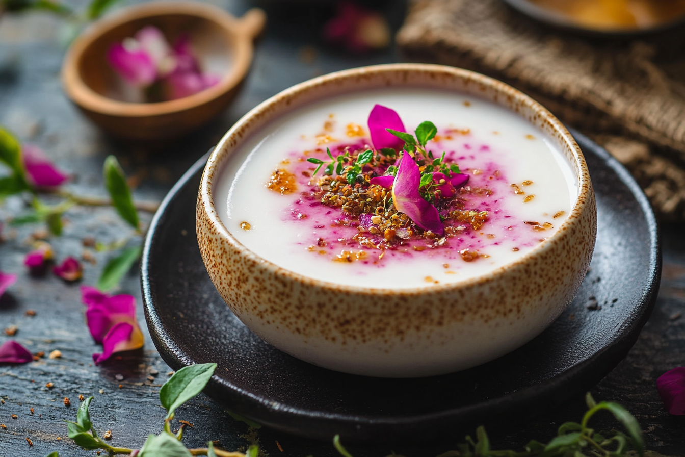 Litchi Rose Panna Cotta
