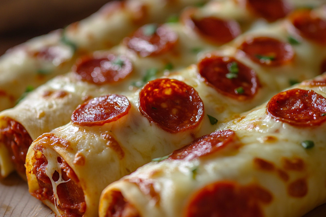 Cheesy Pepperoni Pizza Roll-Ups with Low-Carb Tortillas