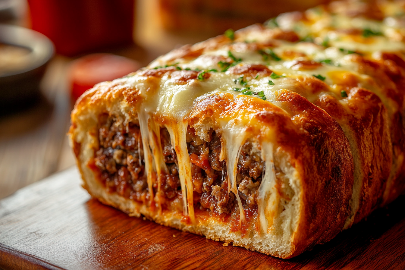 Cheesy Garbage Bread Delight