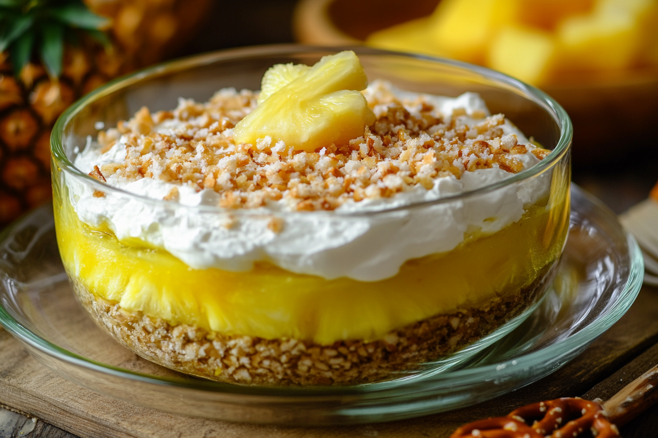 Pineapple Pretzel Salad