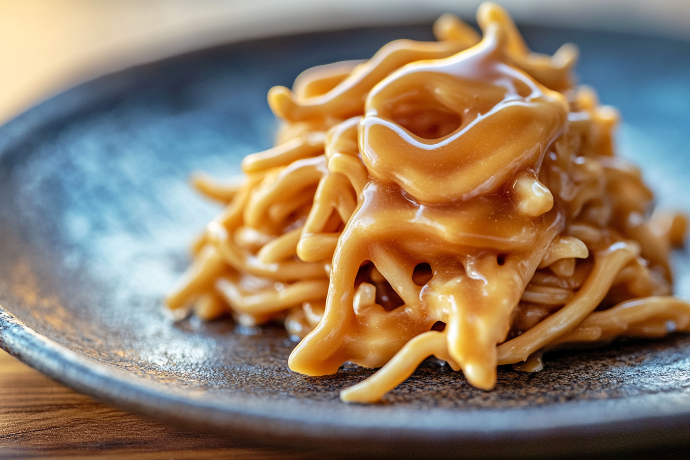 Caramel Straw with Pastel Noodles