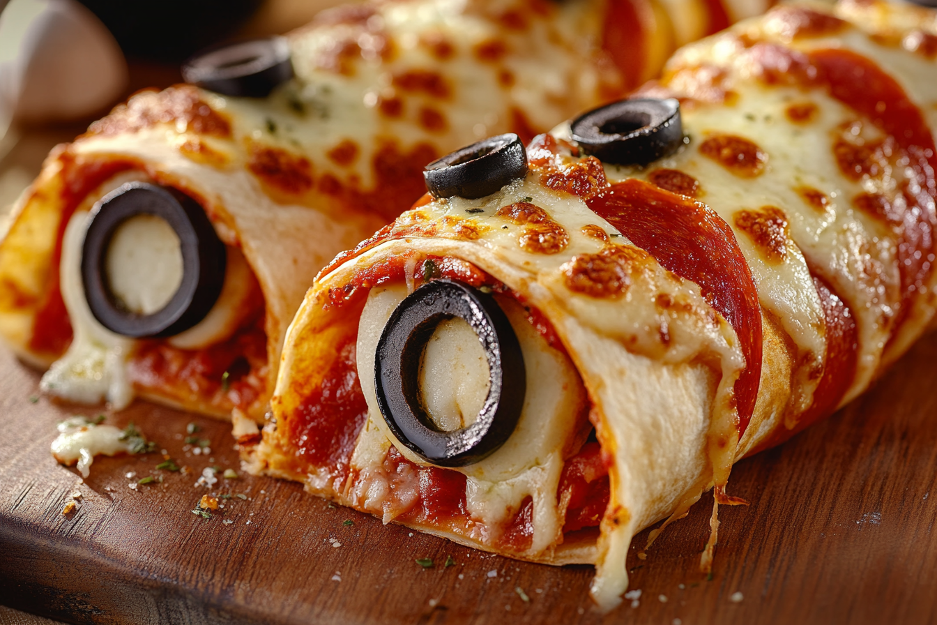 Easy Baked Pizza Wraps