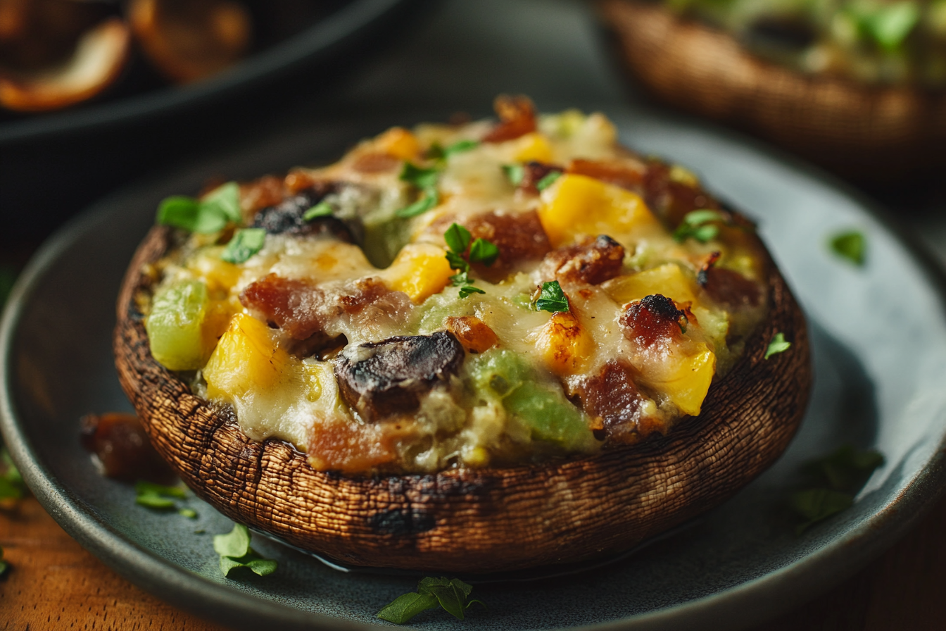 Low-Carb Stuffed Mushrooms