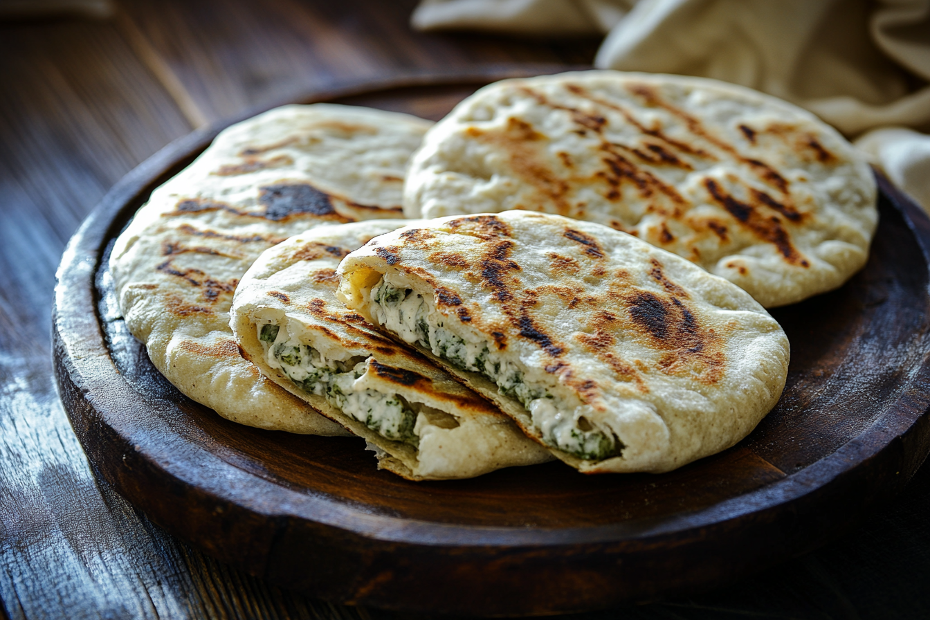 Speedy Dumpling Stuffed Flatbreads