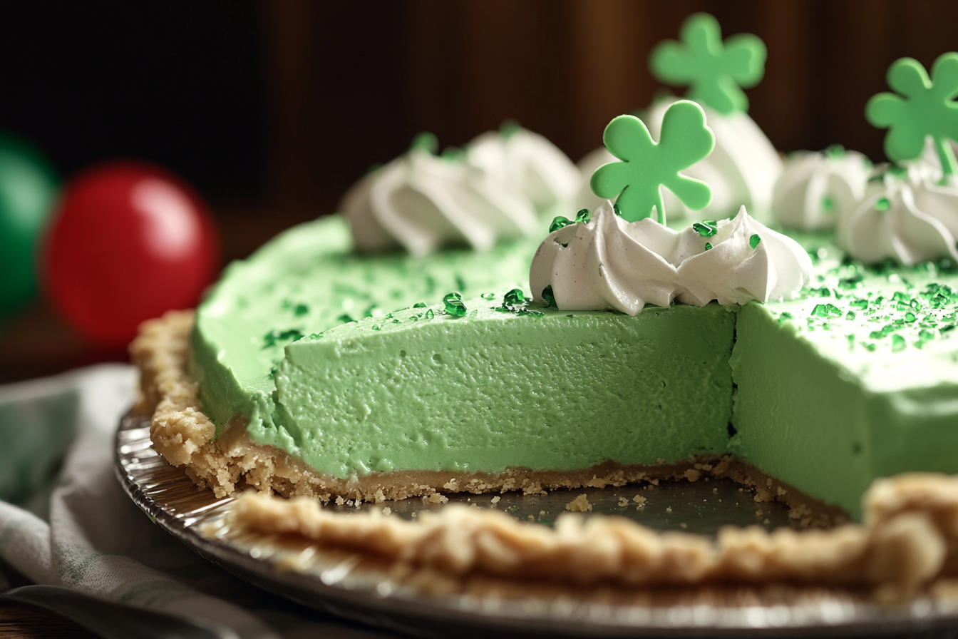 St. Patrick's Day Shamrock Shake Pie