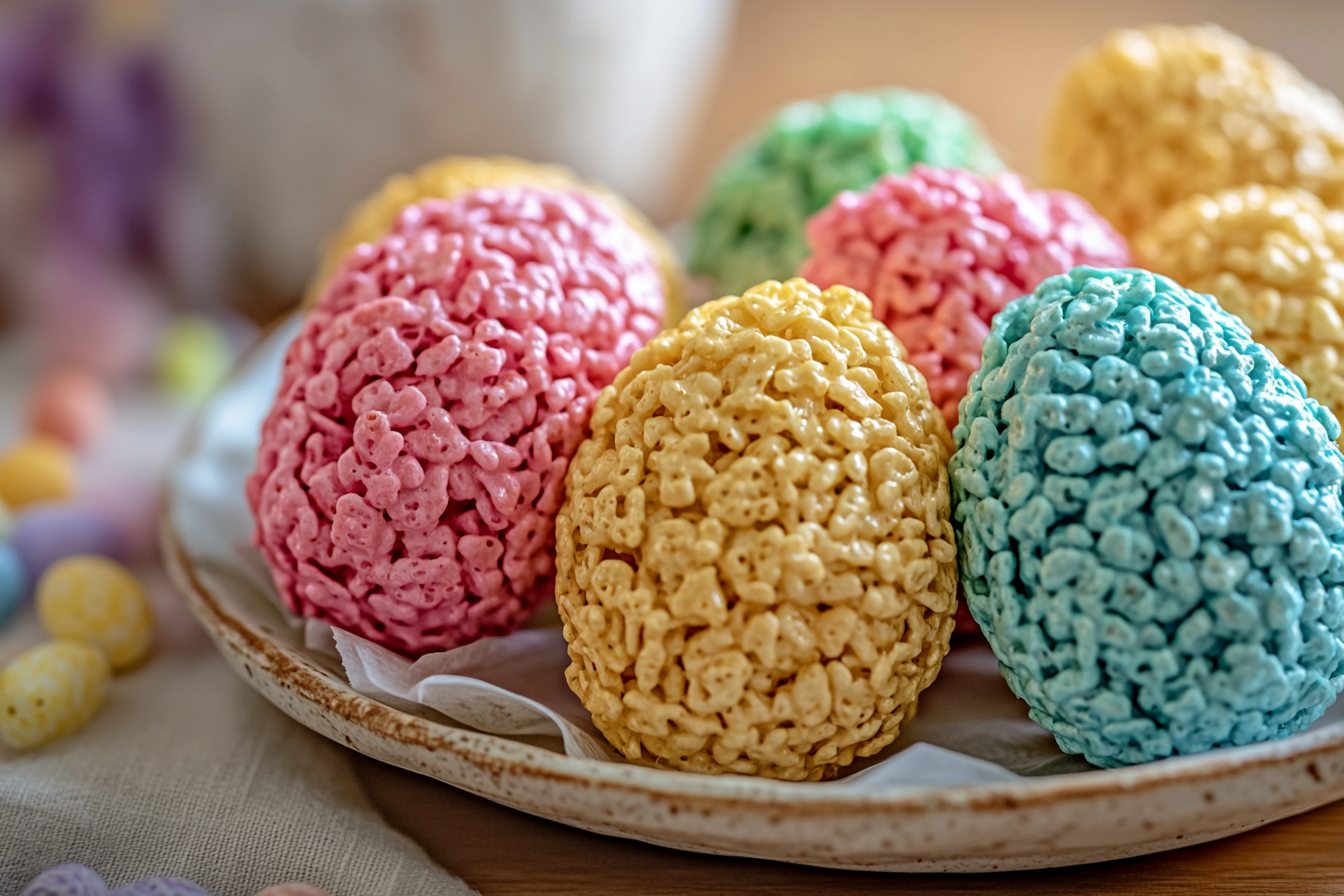 Rice Krispie Easter Eggs
