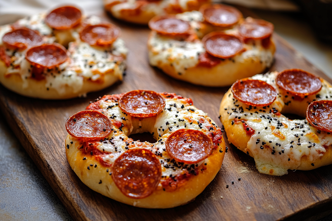 Easy Homemade Pizza Bagels