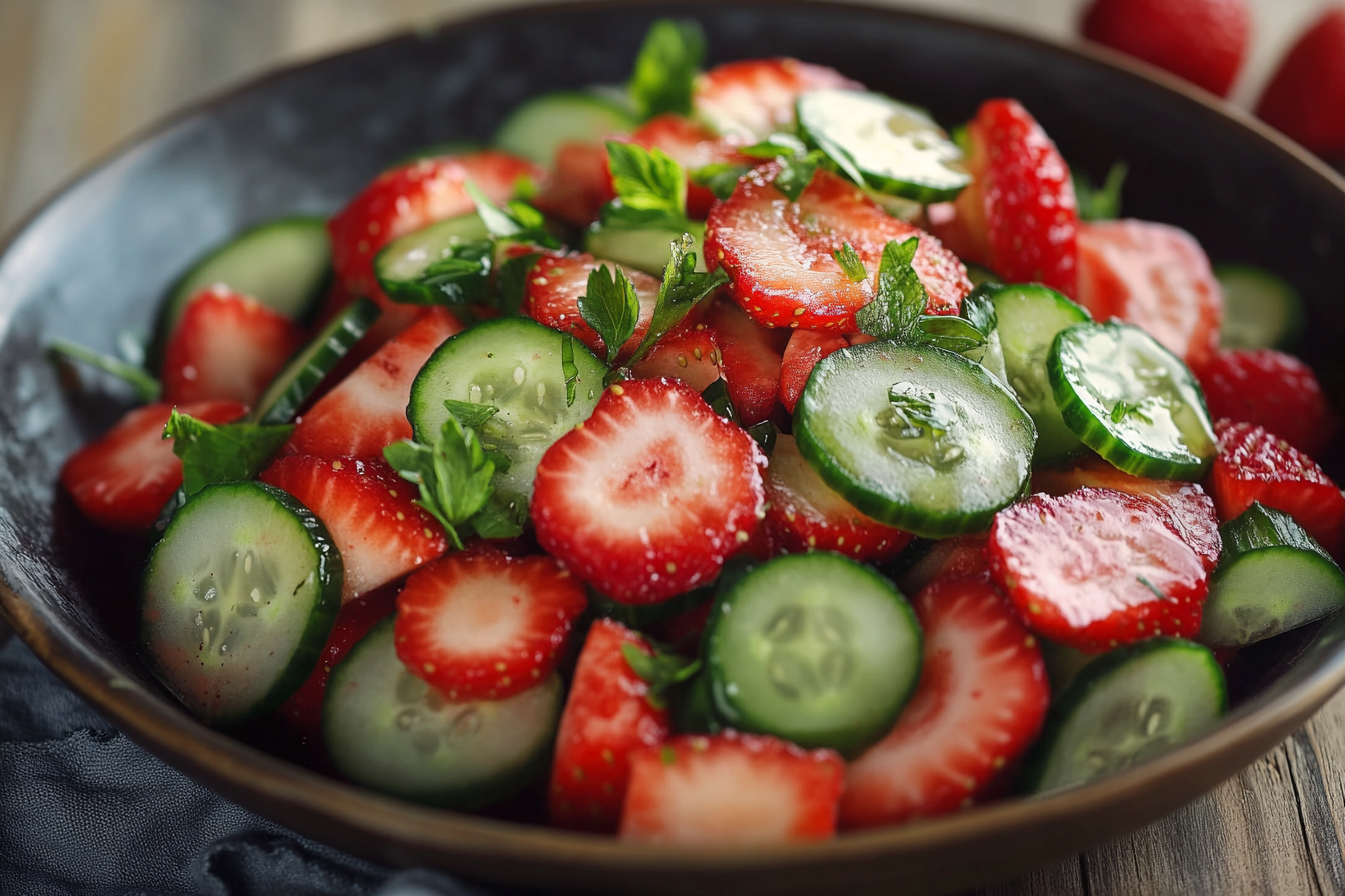 Strawberry Cucumber Salad