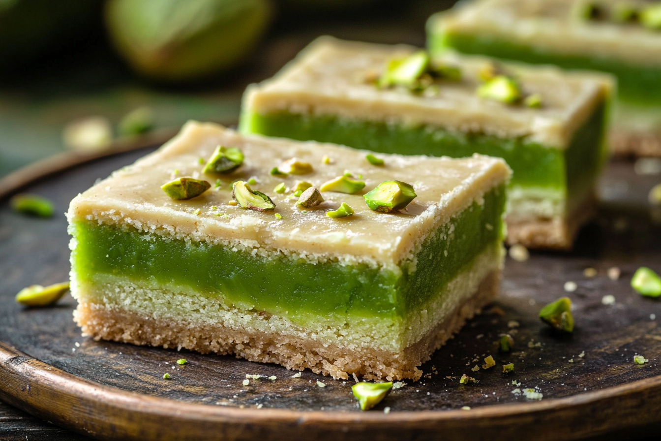 Pistachio Dream Cookie Bars