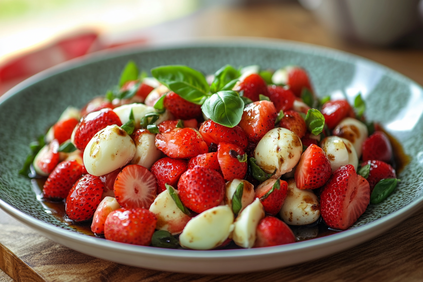 Balsamic Strawberry Caprese
