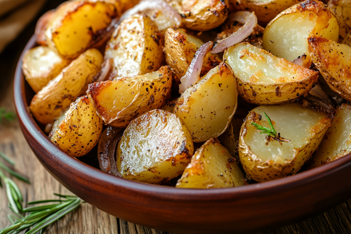Oven-Fried Potatoes & Onions