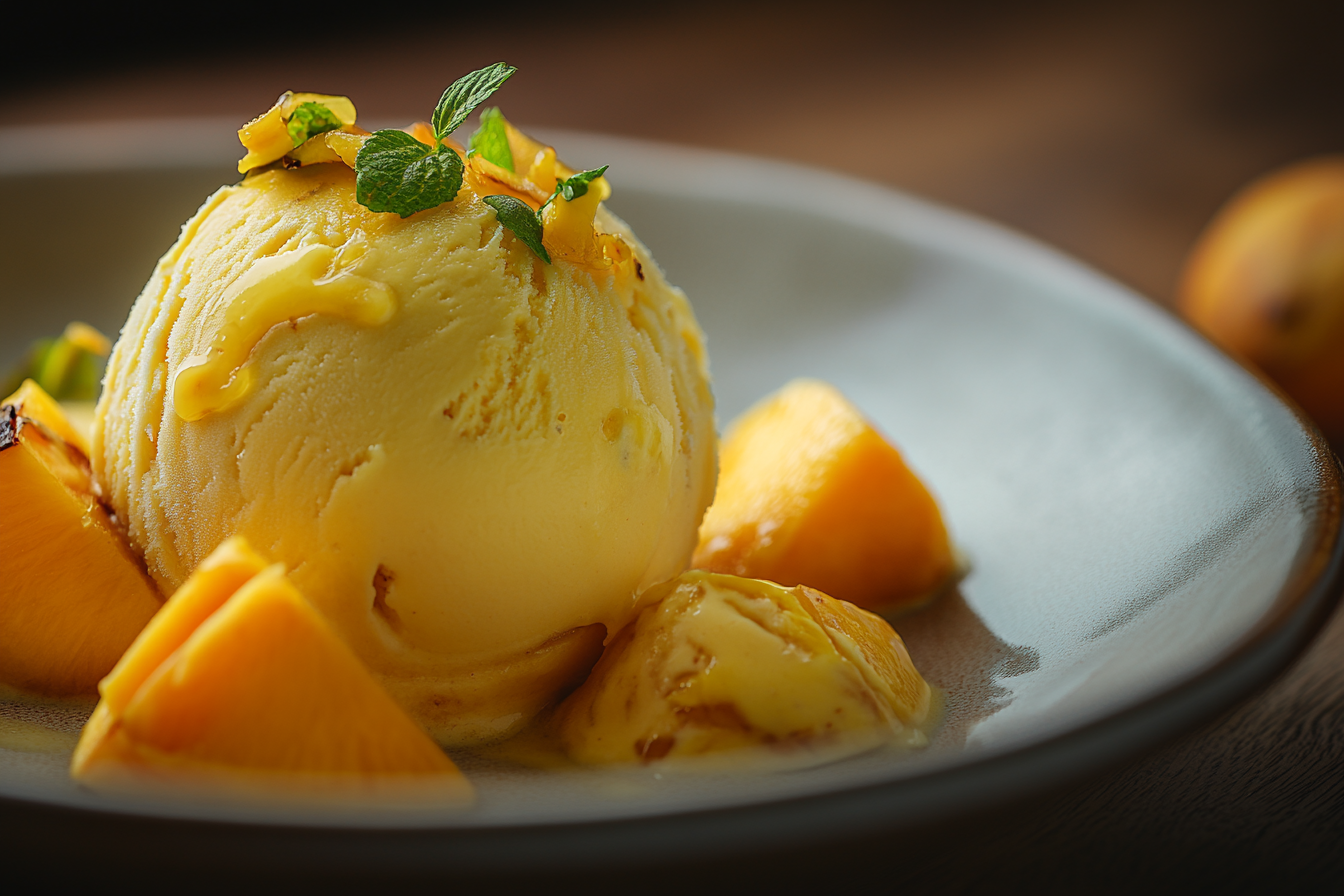Mango Ice Cream (No-Churn!)