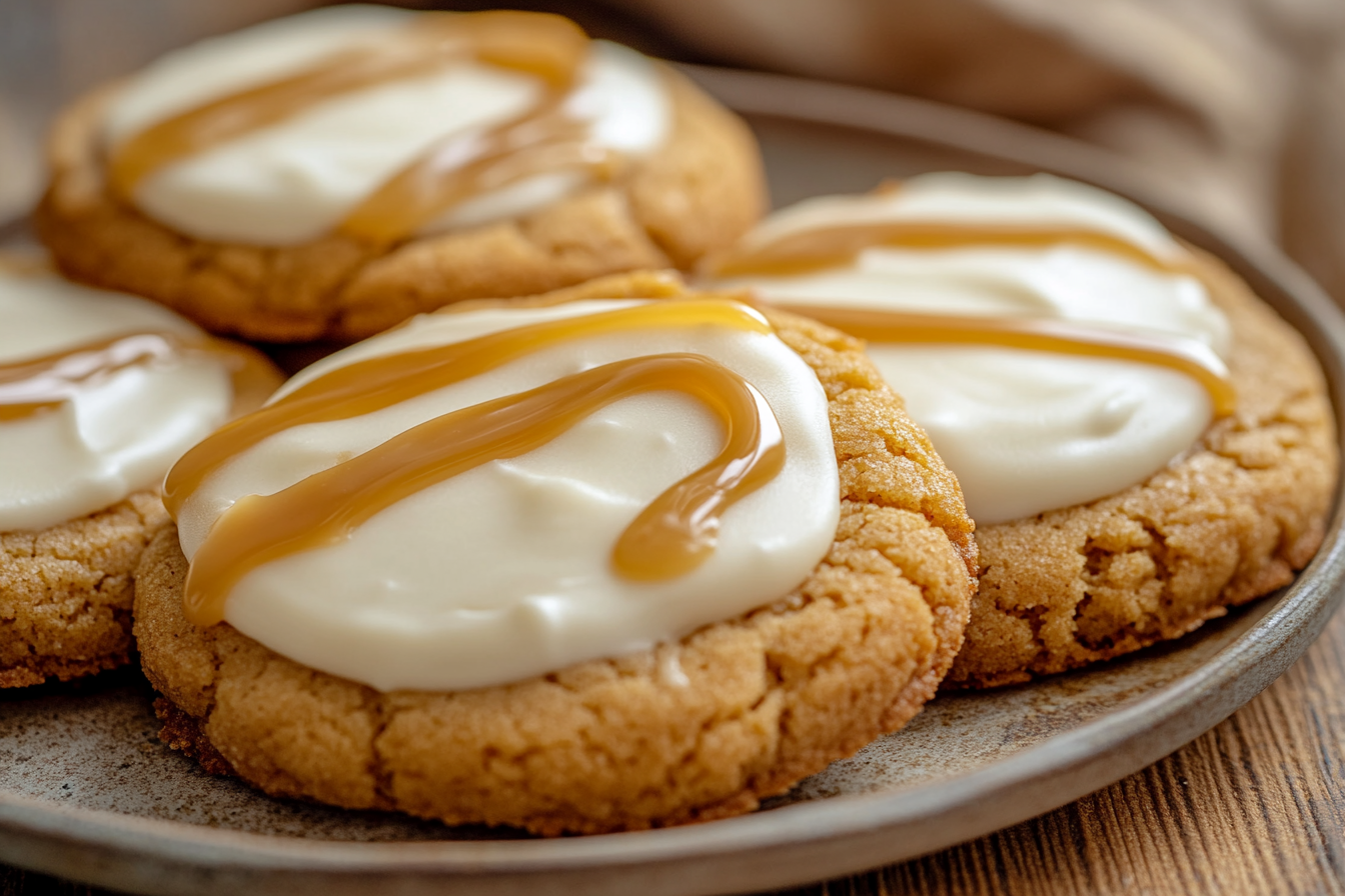 Caramel Cheesecake Cookies