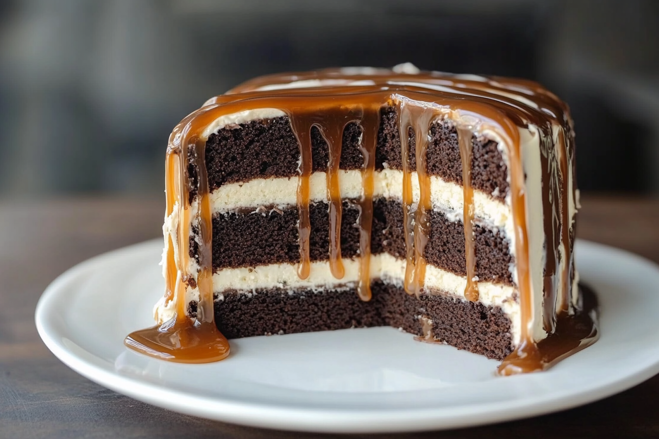 Chocolate Fudge Cake with Salted Caramel Buttercream