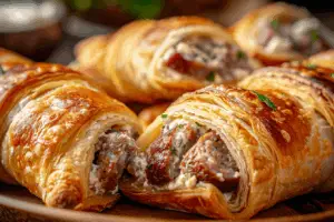 Sausage & Cream Cheese Crescents