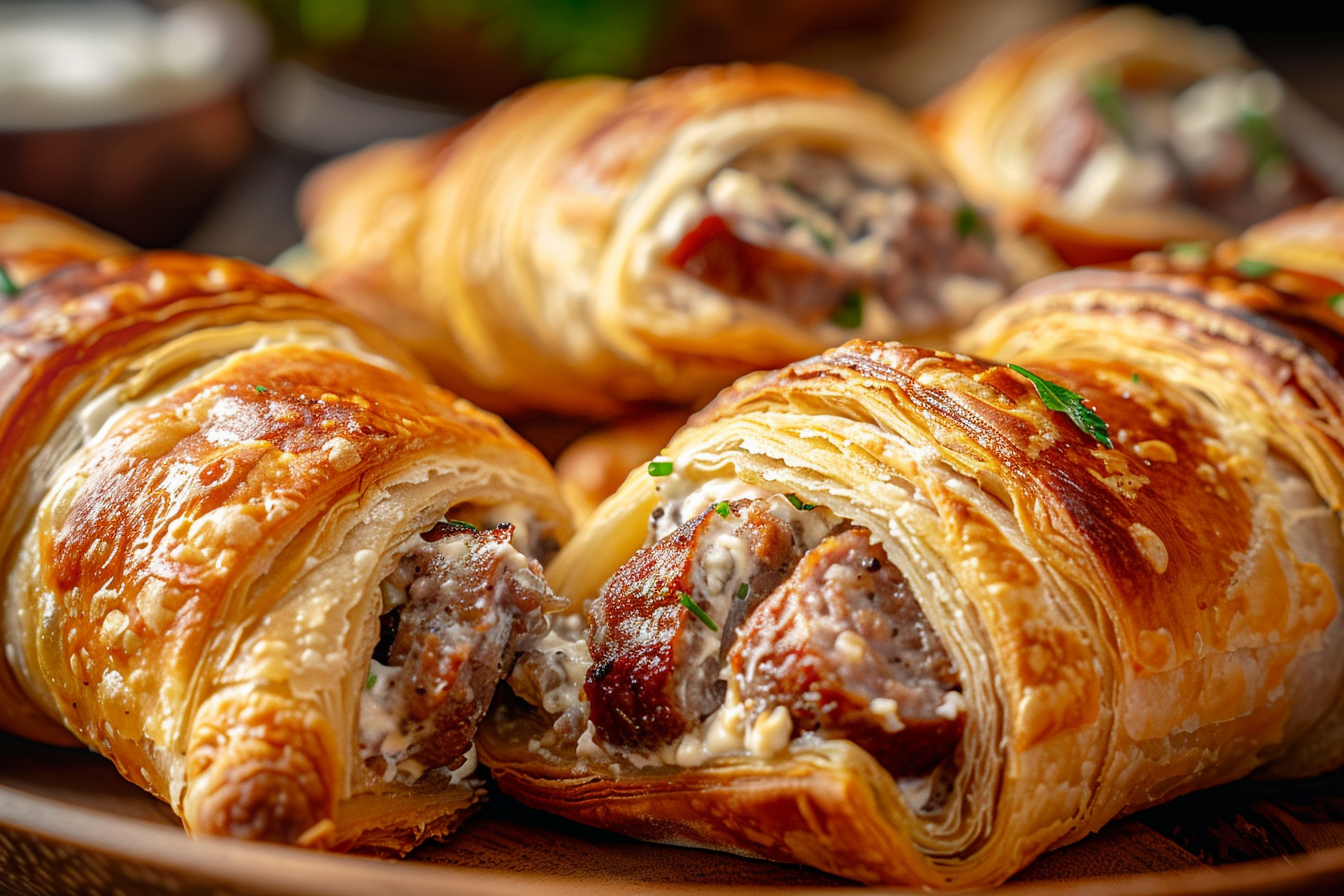 Sausage & Cream Cheese Crescents
