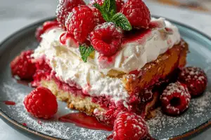 Raspberry Zinger Poke Cake