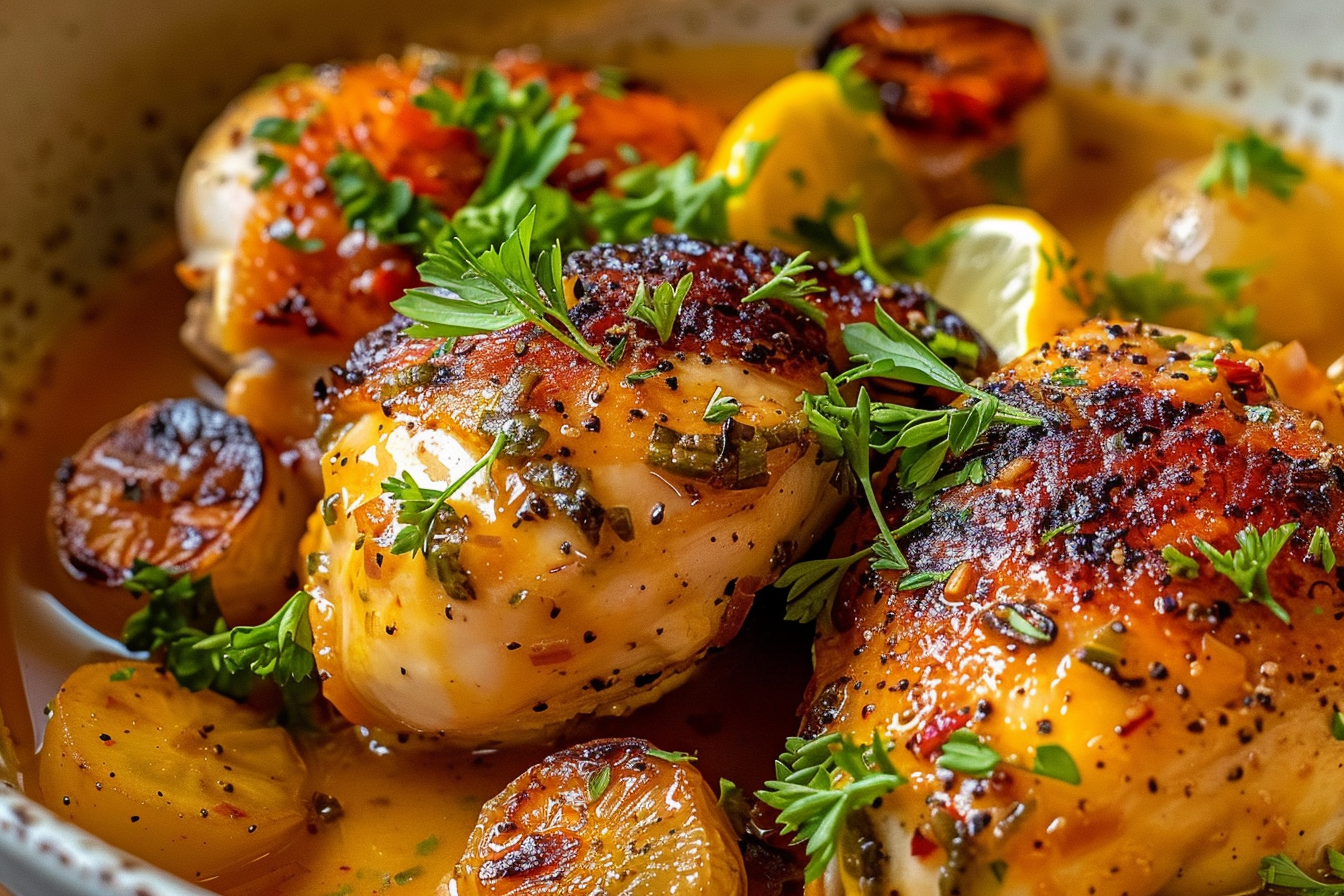 Red Pepper Lemon Chicken