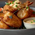 Crab Beignets with Remoulade Dipping Sauce 5 Crab Beignets with Remoulade Dipping Sauce