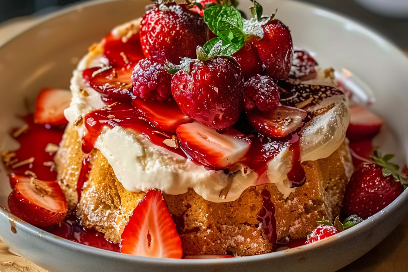 Strawberry Cheesecake Pound Cake