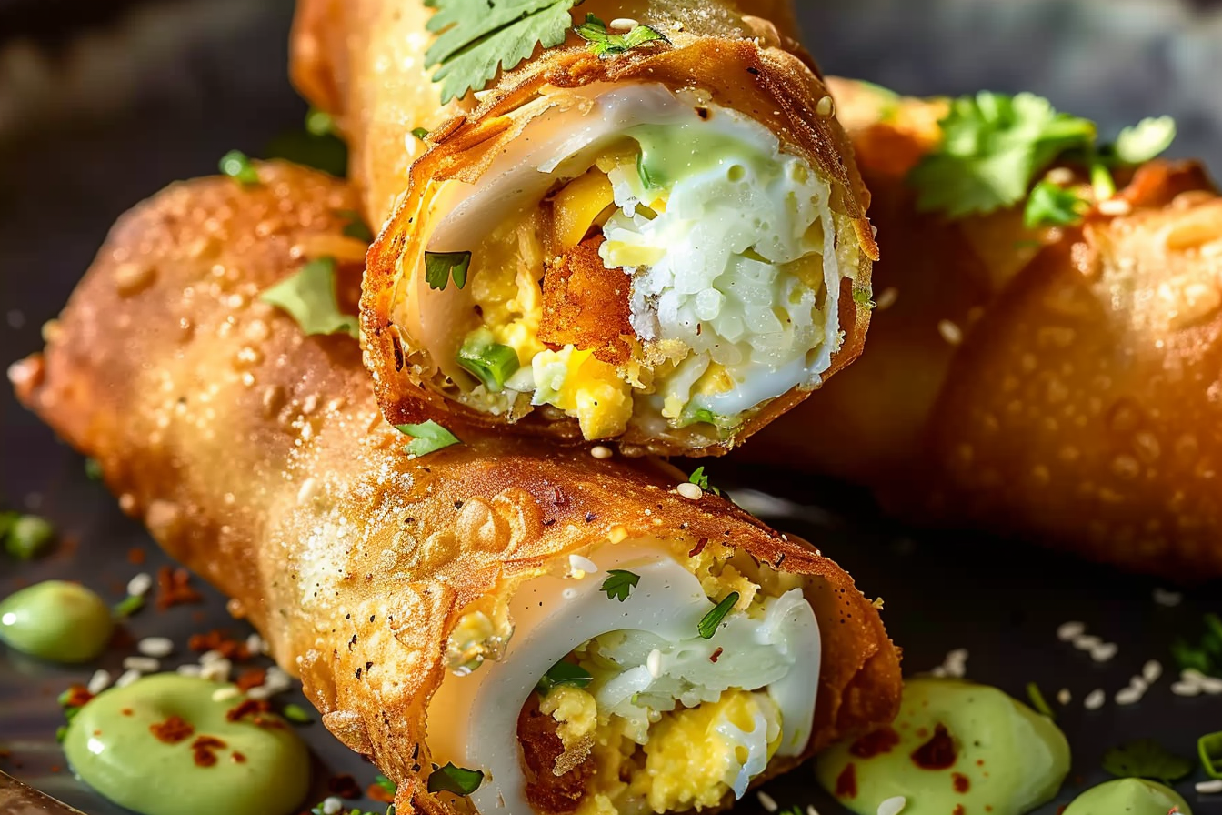 Crispy Elote Egg Rolls