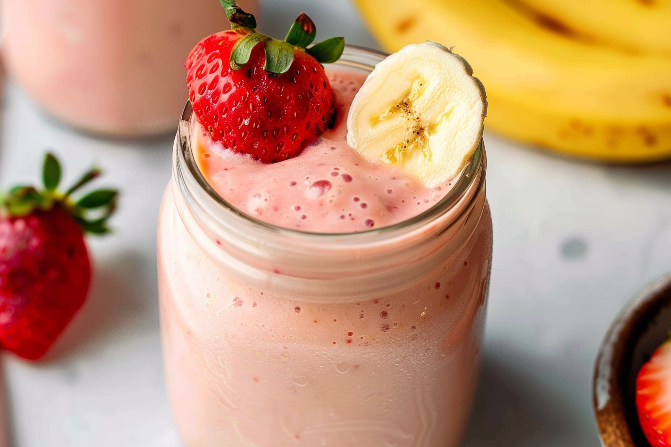 Strawberry Banana Power Smoothie