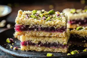 Pistachio Shortbread Bars