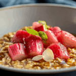 Sweet Maple Rhubarb Oatmeal 5 Sweet Maple Rhubarb Oatmeal