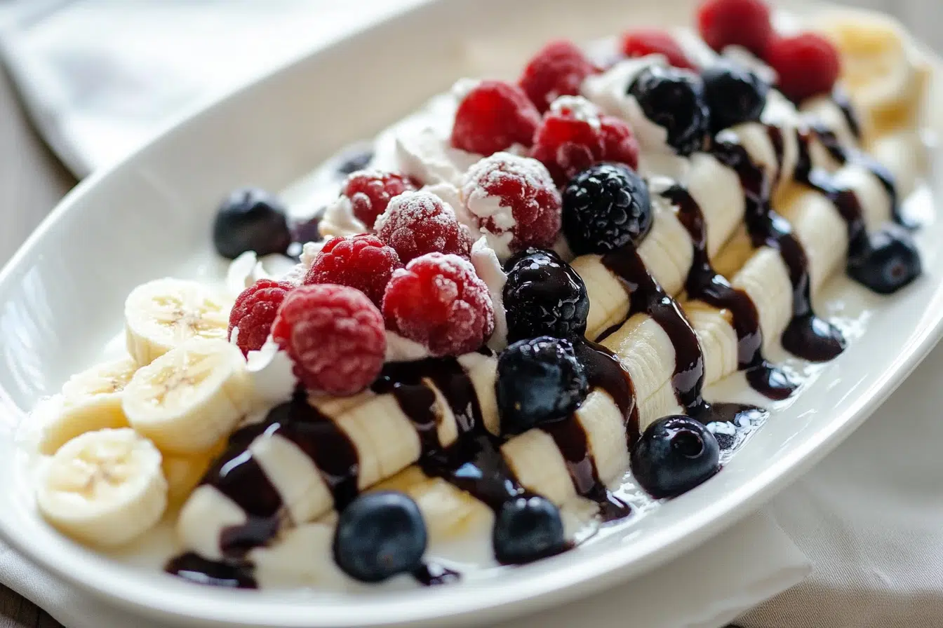 Healthy Banana Split