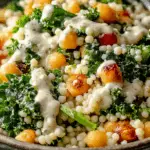 Kale and Couscous Salad with Creamy Cashew Dressing 5 Kale and Couscous Salad with Creamy Cashew Dressing