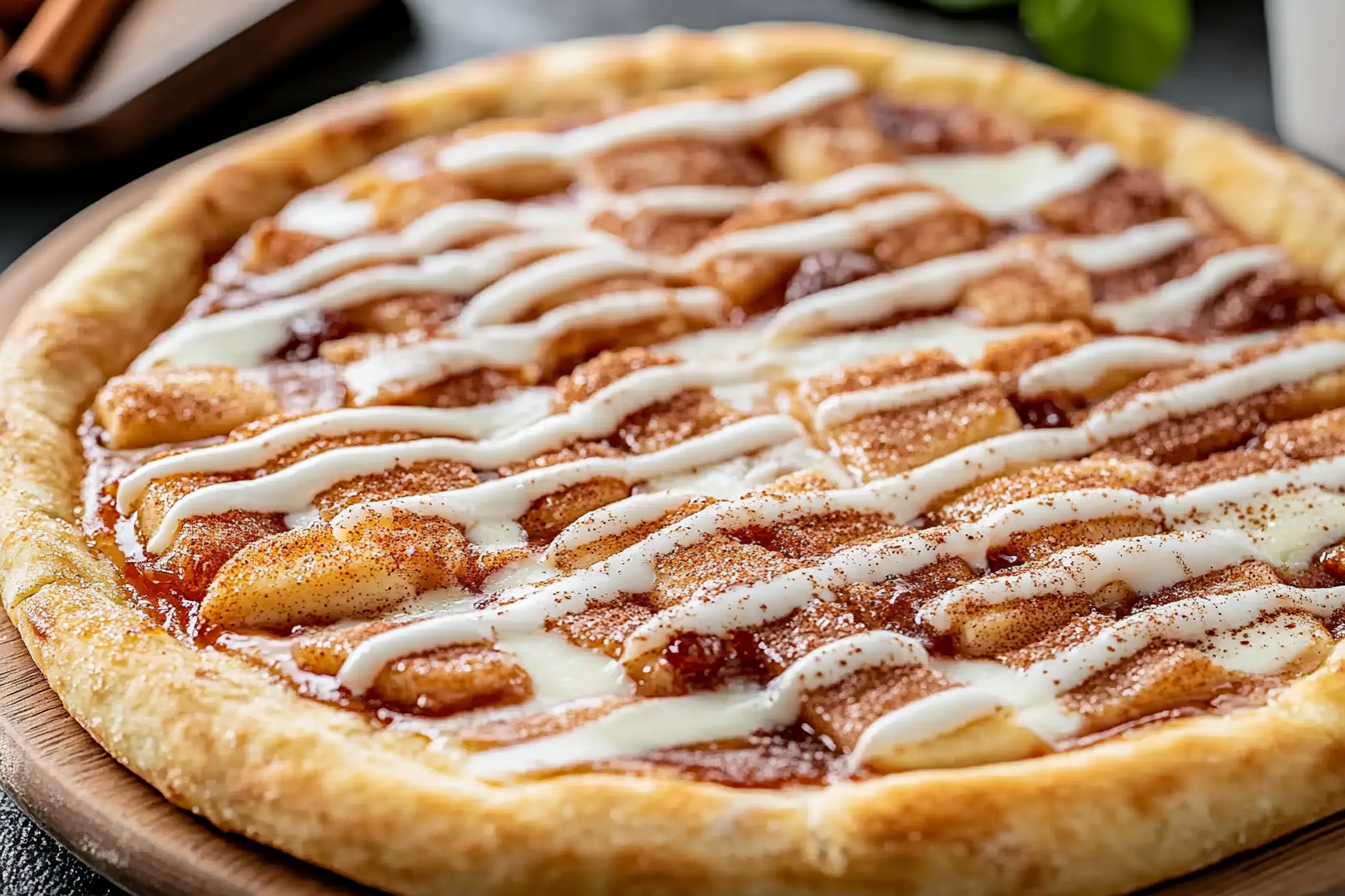 Cinnamon Sugar Dessert Pizza