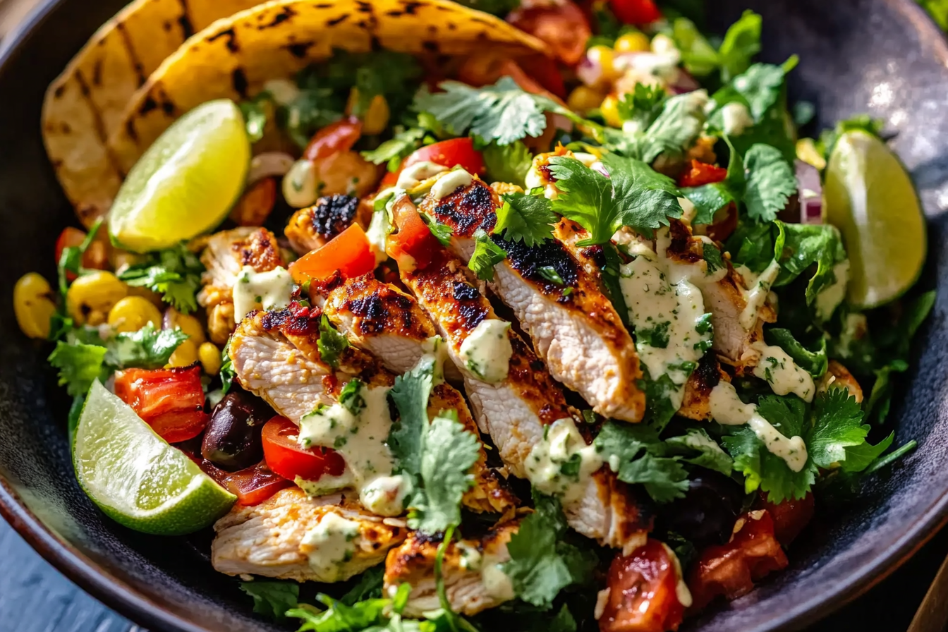 Cilantro Lime Chicken Taco Salad