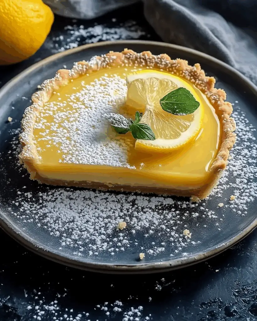 Easy Crustless Lemon Tart 4 Easy Crustless Lemon Tart