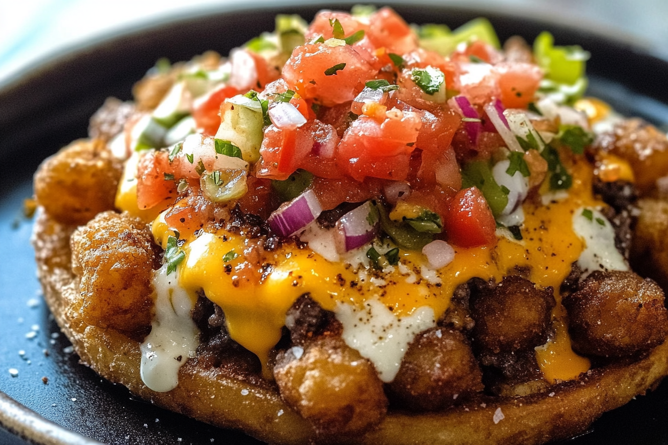 Cheeseburger Tater Tot Nachos
