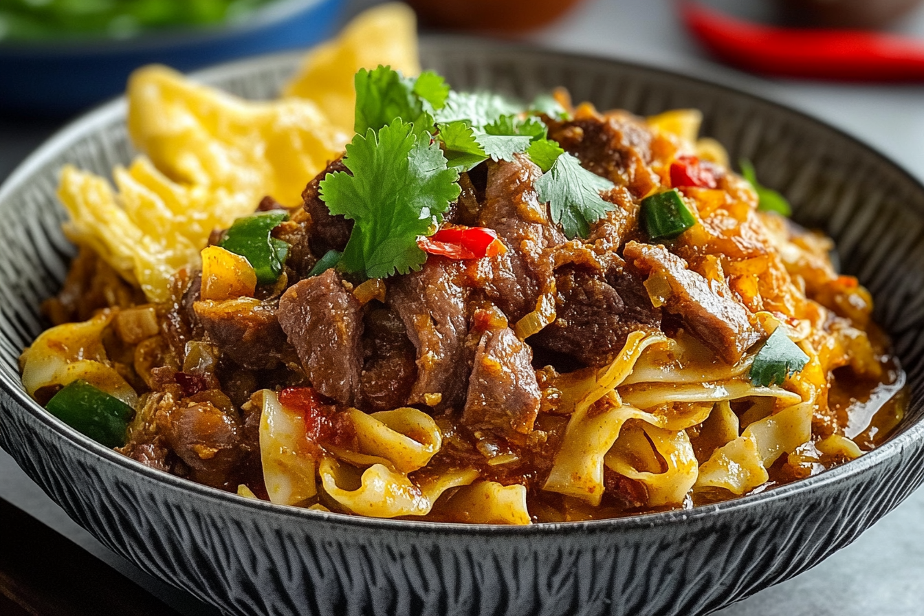 Curry Goat Noodles