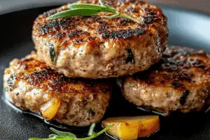 Homemade Chicken Apple Sausage Patties