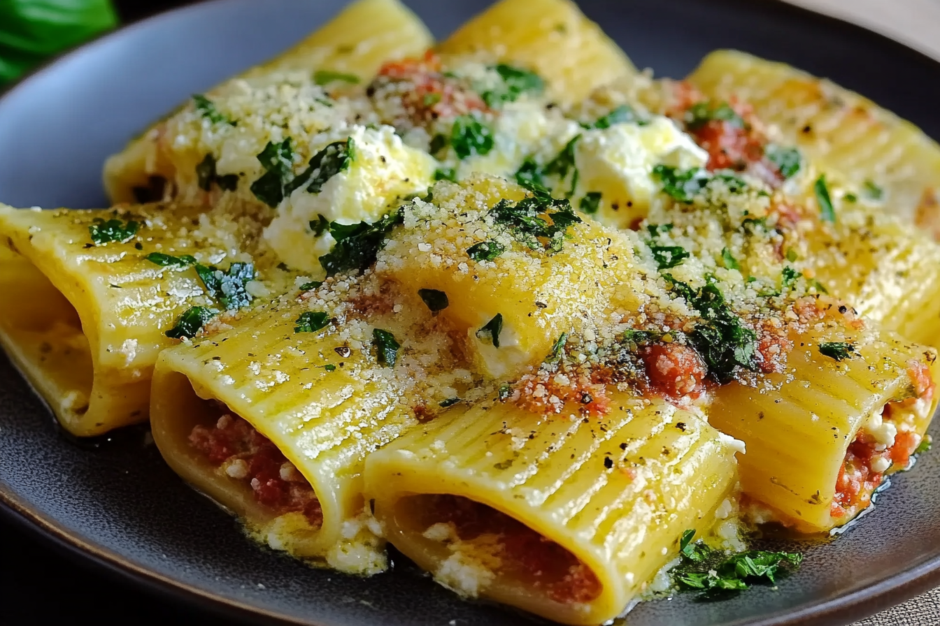 Ricotta & Parsley Paccheri