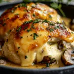 Indulge in Cheesy Garlic Butter Mushroom Stuffed Chicken 5 Cheesy Garlic Butter Mushroom Stuffed Chicken