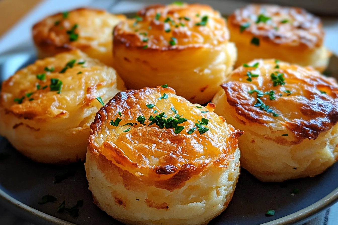 Cheesy Mashed Potato Puffs