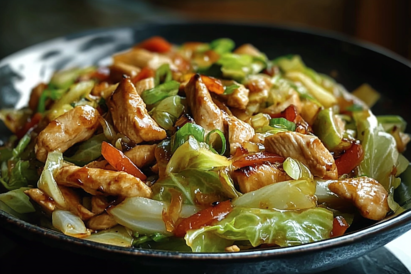 Chinese Chicken Cabbage Stir-Fry