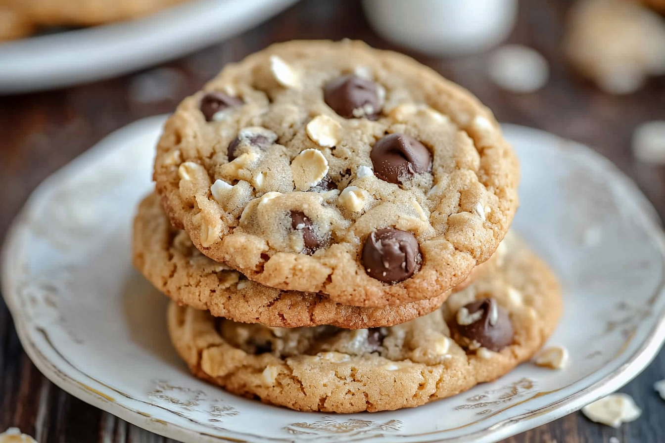 Chocolate Chip Cookies with Oatmeal & Coconut