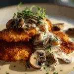 Crispy Golden Chicken with Creamy Parmesan Mushroom Sauce 5 Crispy Golden Chicken with Creamy Parmesan Mushroom Sauce