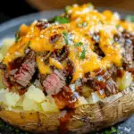 Loaded Baked Potato with Steak: A Hearty Delight 5 Loaded Baked Potato with Steak