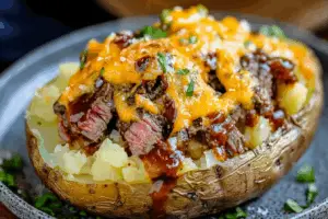 Loaded Baked Potato with Steak